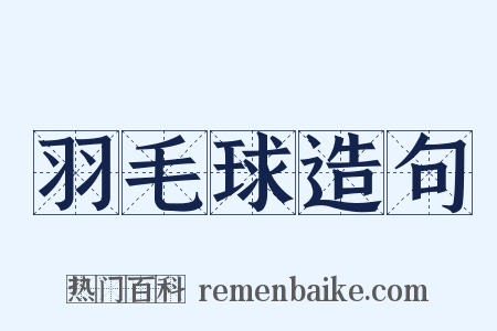 羽毛球造句是什么意思的图片